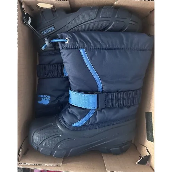 Kids' Sorel Flurry Weather Resistant Snow Boot Windproof Waterproof Sz 11