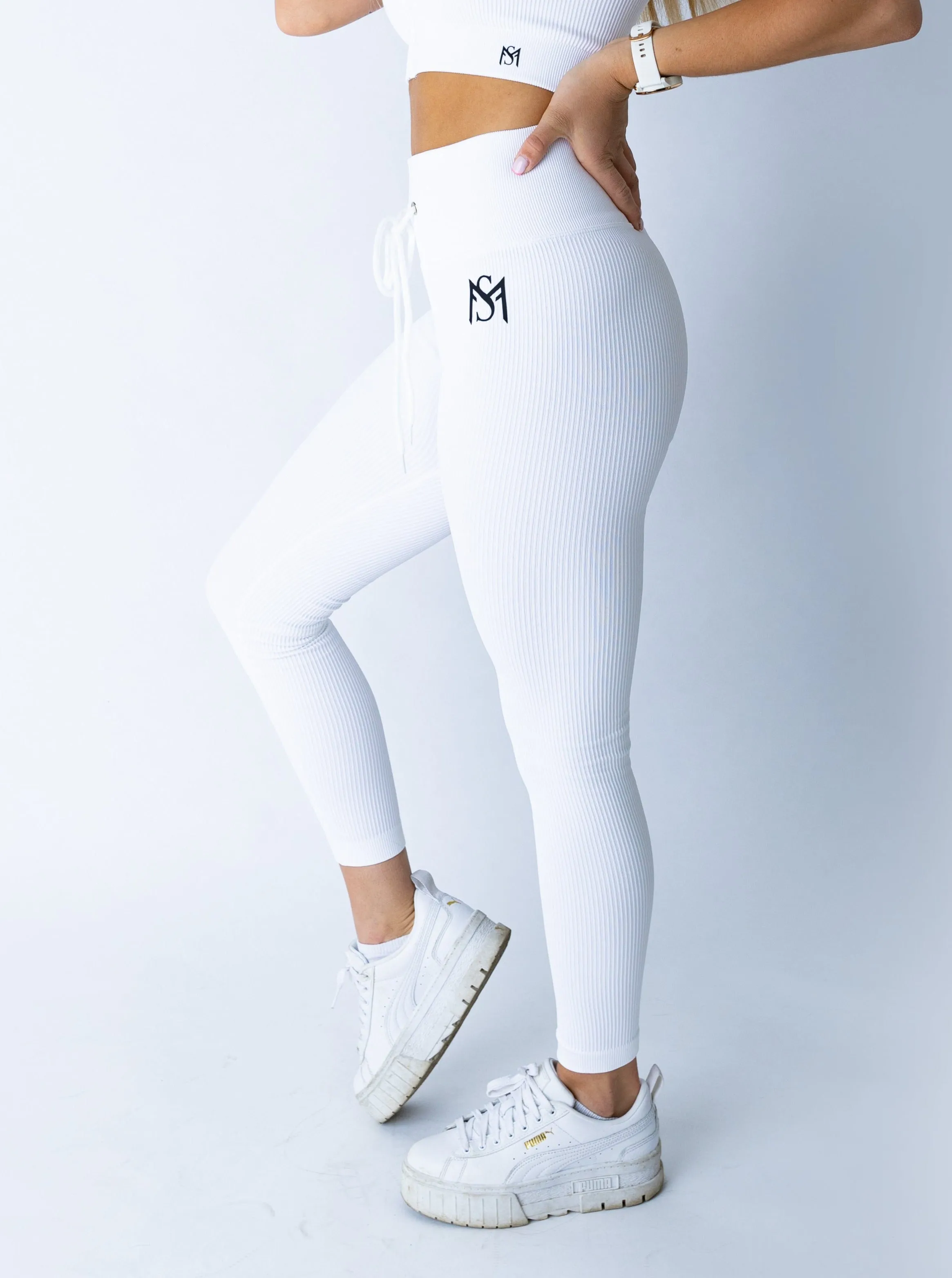 Lace Collection White Legging