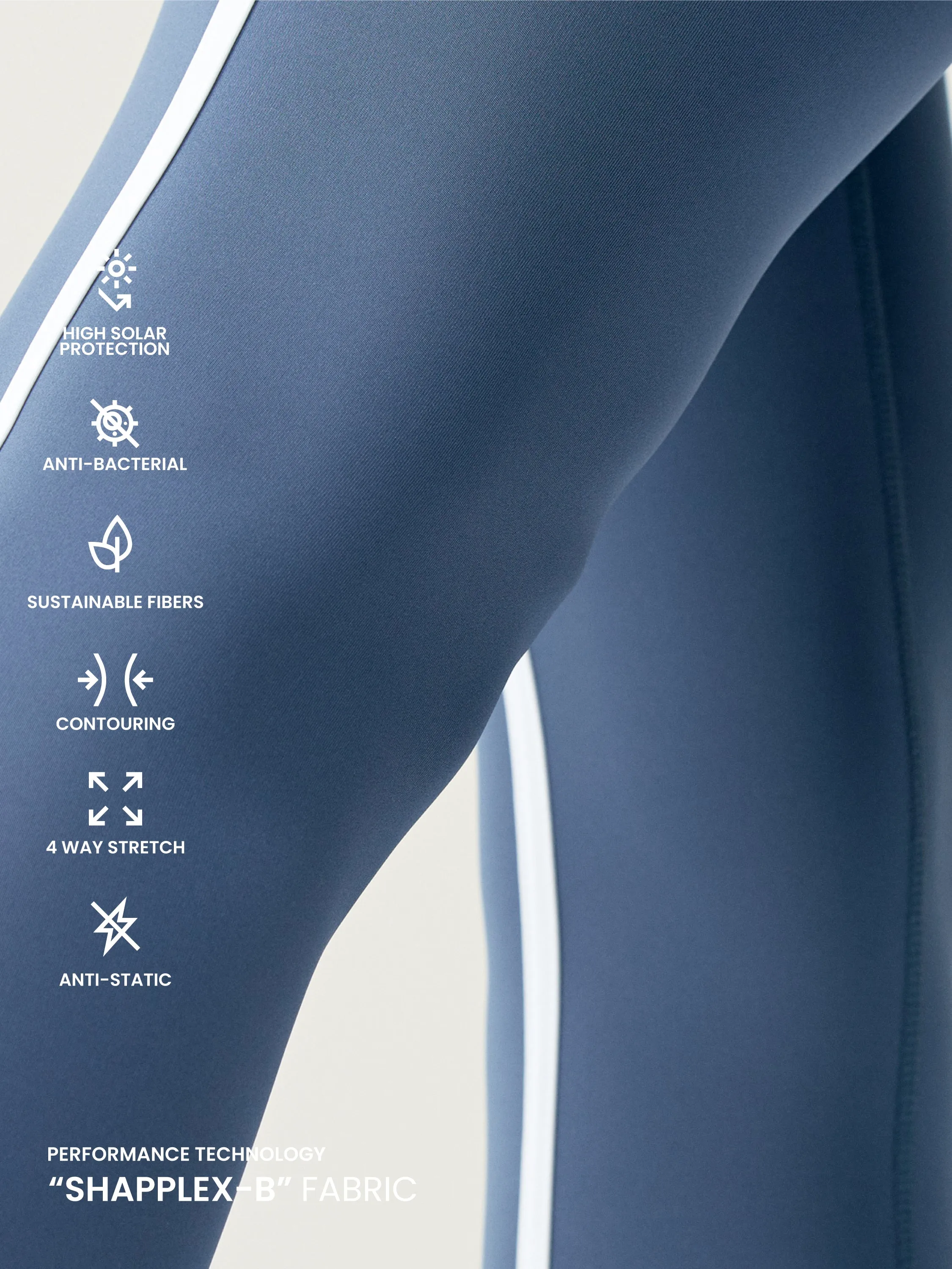 Legging Vani Bluestone/White
