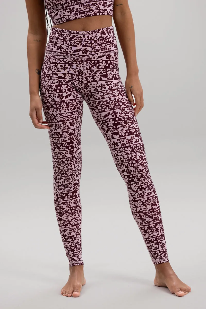 Leggings Flower Bordure