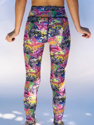 LEGGINGS GRAFFITI/BUNS OF STEEL