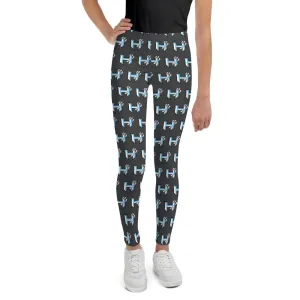 Leggings Kids ~ Jr Hawks Classic Repeating Logo