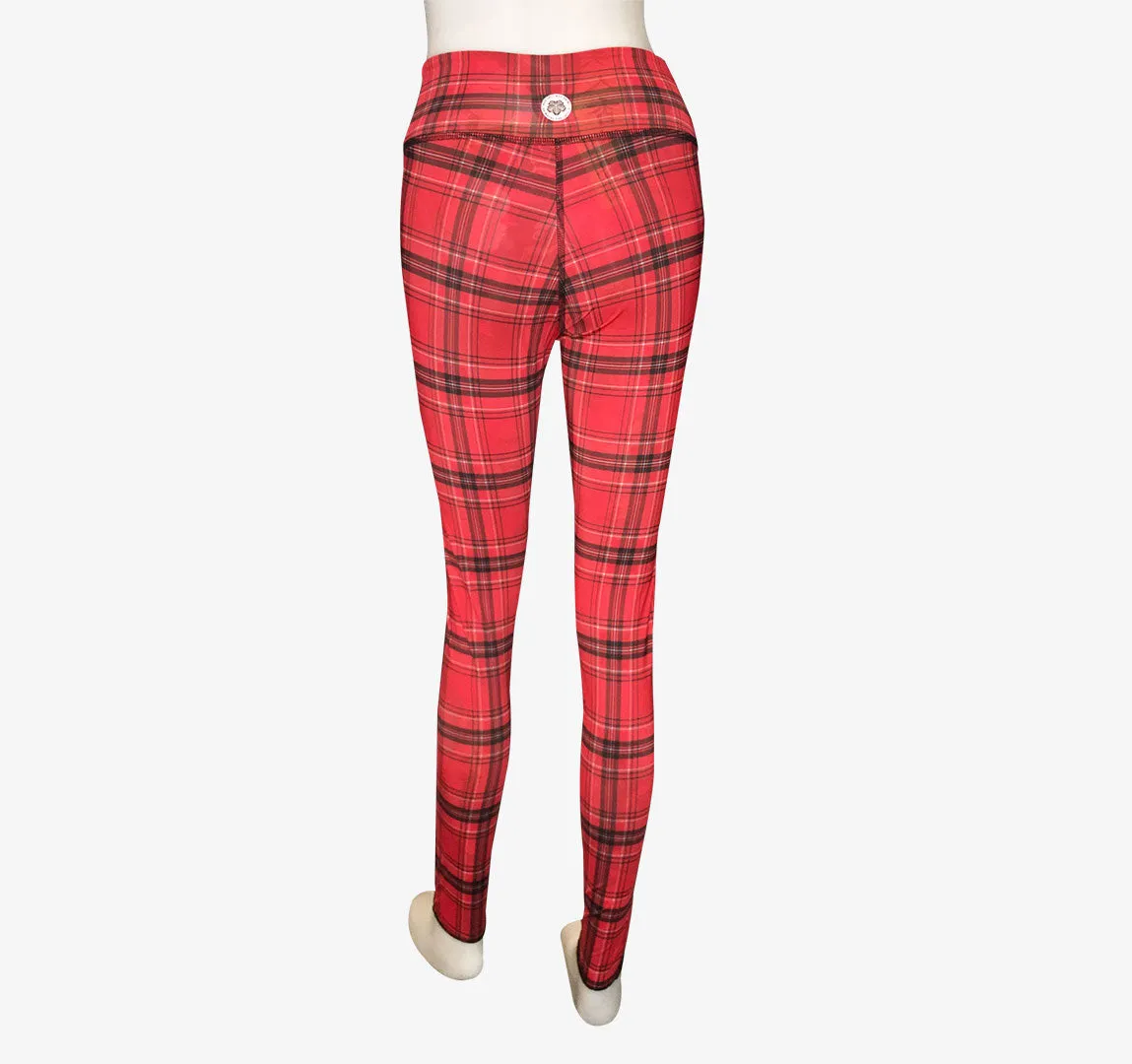 LEGGINGS RED GEISHA/RED PLAID