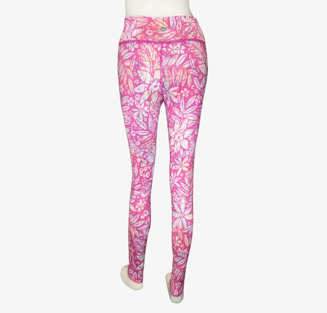 LEGGINGS VINTAGE PINK HAWAII/PINK BATIK
