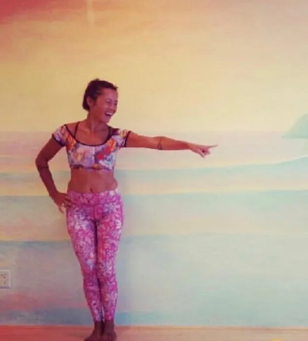 LEGGINGS VINTAGE PINK HAWAII/PINK BATIK