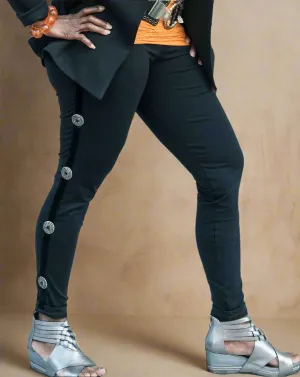 Leggings with Concho Accents