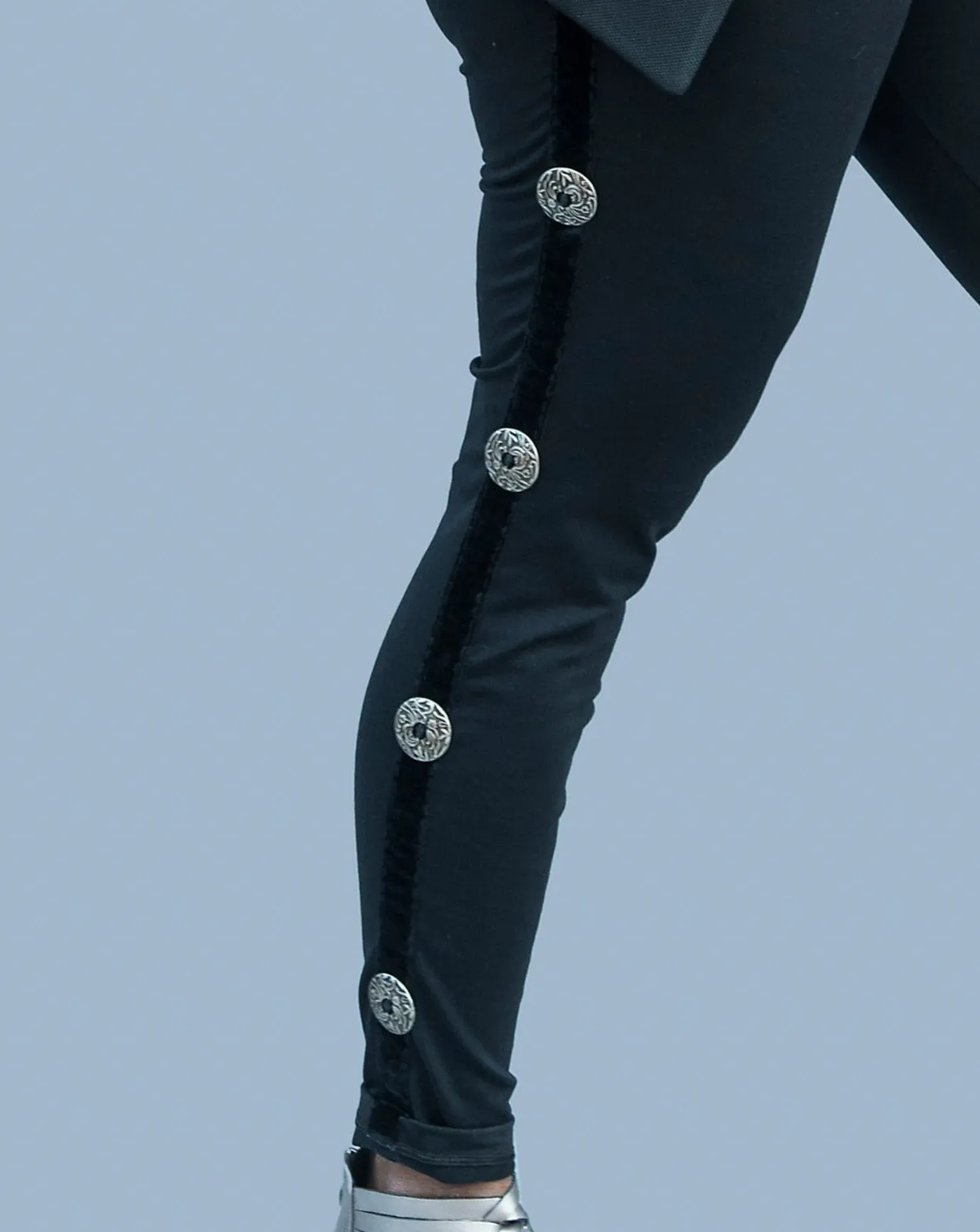 Leggings with Concho Accents