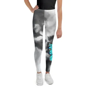 Leggings Youth ~ Jr Hawks Graffiti Tie-Dye