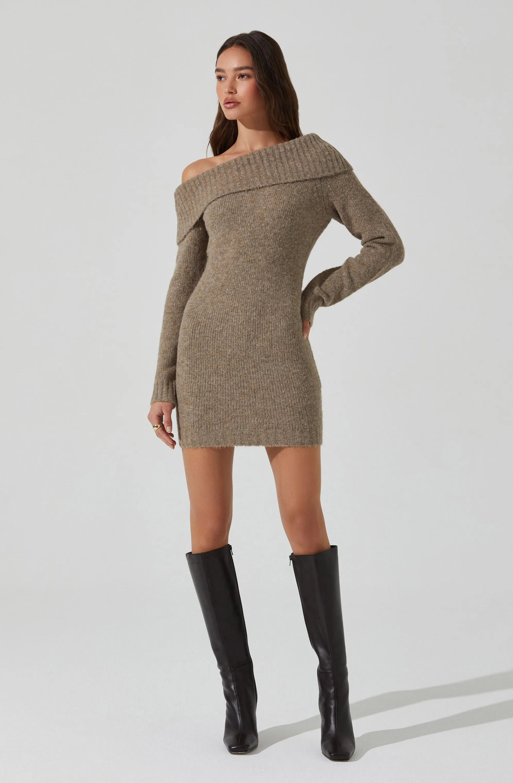 Leya Off Shoulder Sweater Dress