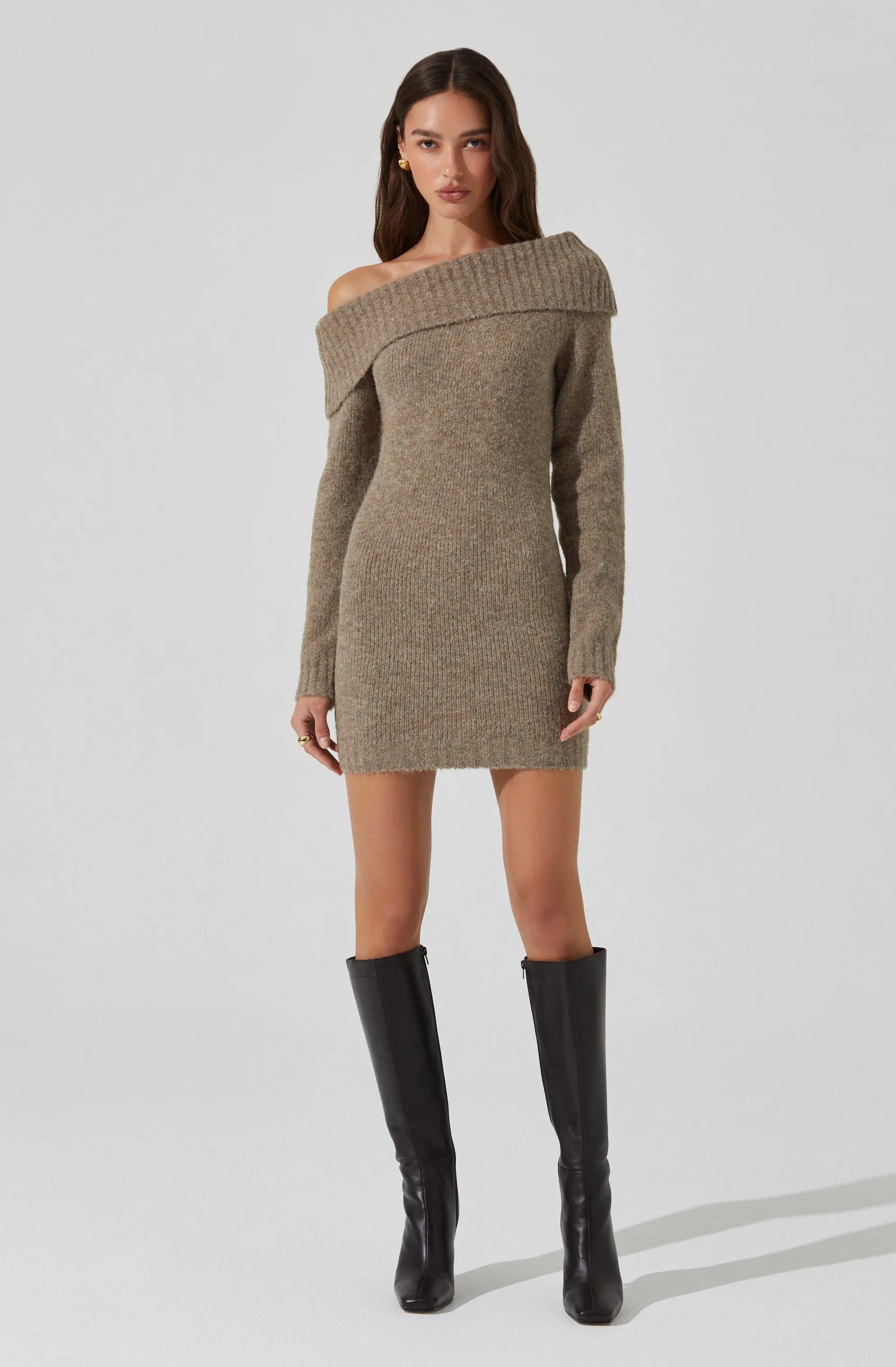 Leya Off Shoulder Sweater Dress