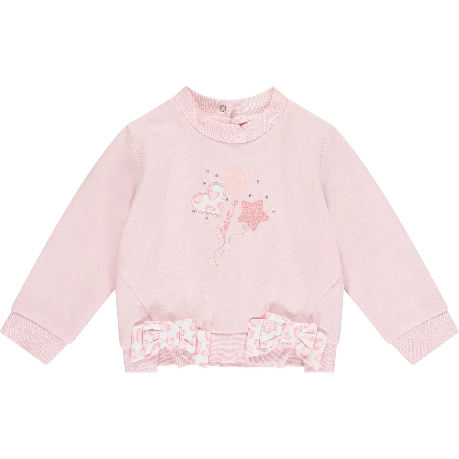 LITTLE A - Elena Leopard Print Legging Set - Baby Pink