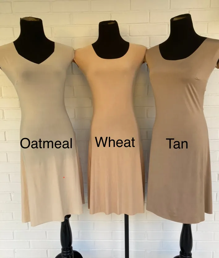 Lizzy Slip Cap Sleeve Scoop Neck Dress Slip