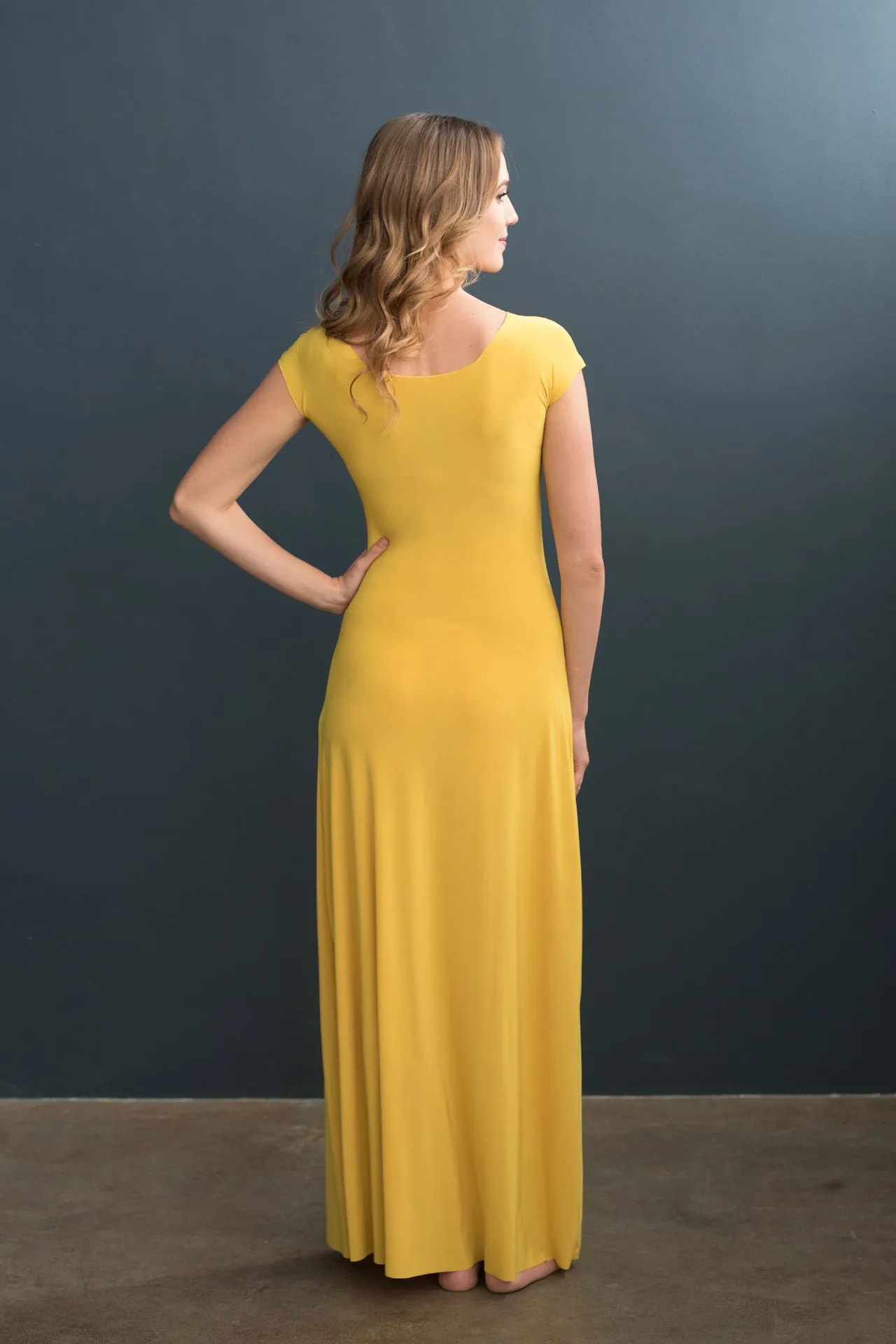 Lizzy Slip Cap Sleeve Scoop Neck Maxi Slip - LE ♥