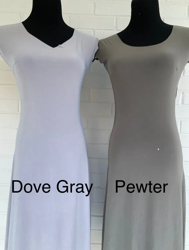 Lizzy Slip Cap Sleeve Scoop Neck Maxi Slip - LE ♥