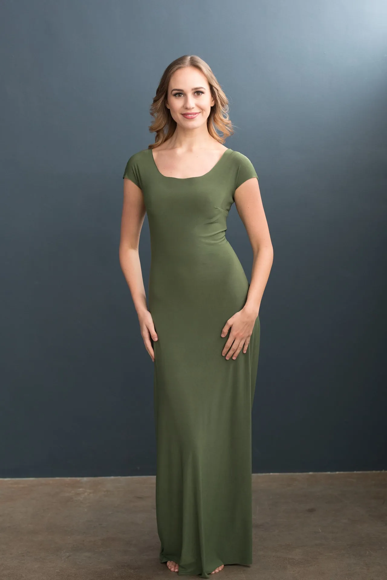 Lizzy Slip Cap Sleeve Scoop Neck Maxi Slip - LE ♥