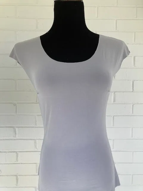 Lizzy Slip Cap Sleeve Scoop Neck Tee Slip - LE ♥