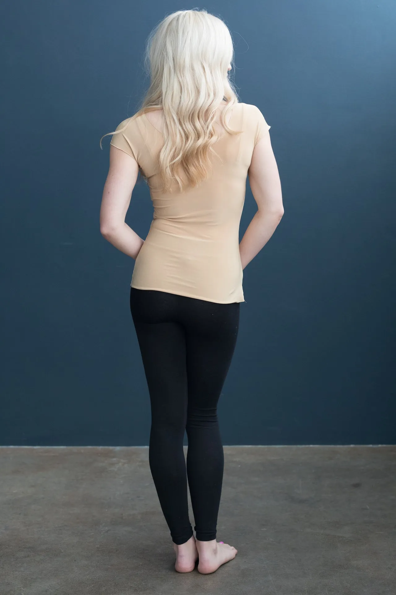 Lizzy Slip Cap Sleeve Scoop Neck Tee Slip