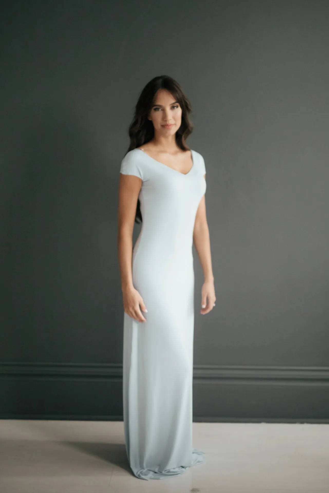 Lizzy Slip Cap Sleeve V-Neck Maxi Slip - LE ♥