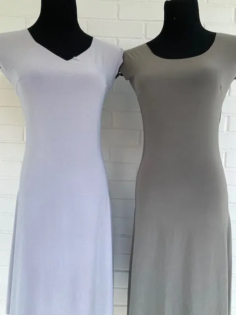 Lizzy Slip Cap Sleeve V-Neck Maxi Slip - LE ♥
