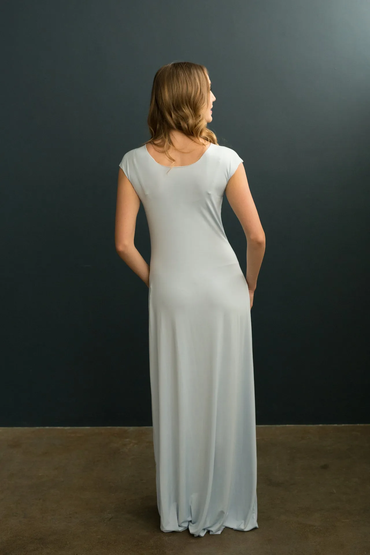 Lizzy Slip Cap Sleeve V-Neck Maxi Slip - LE ♥