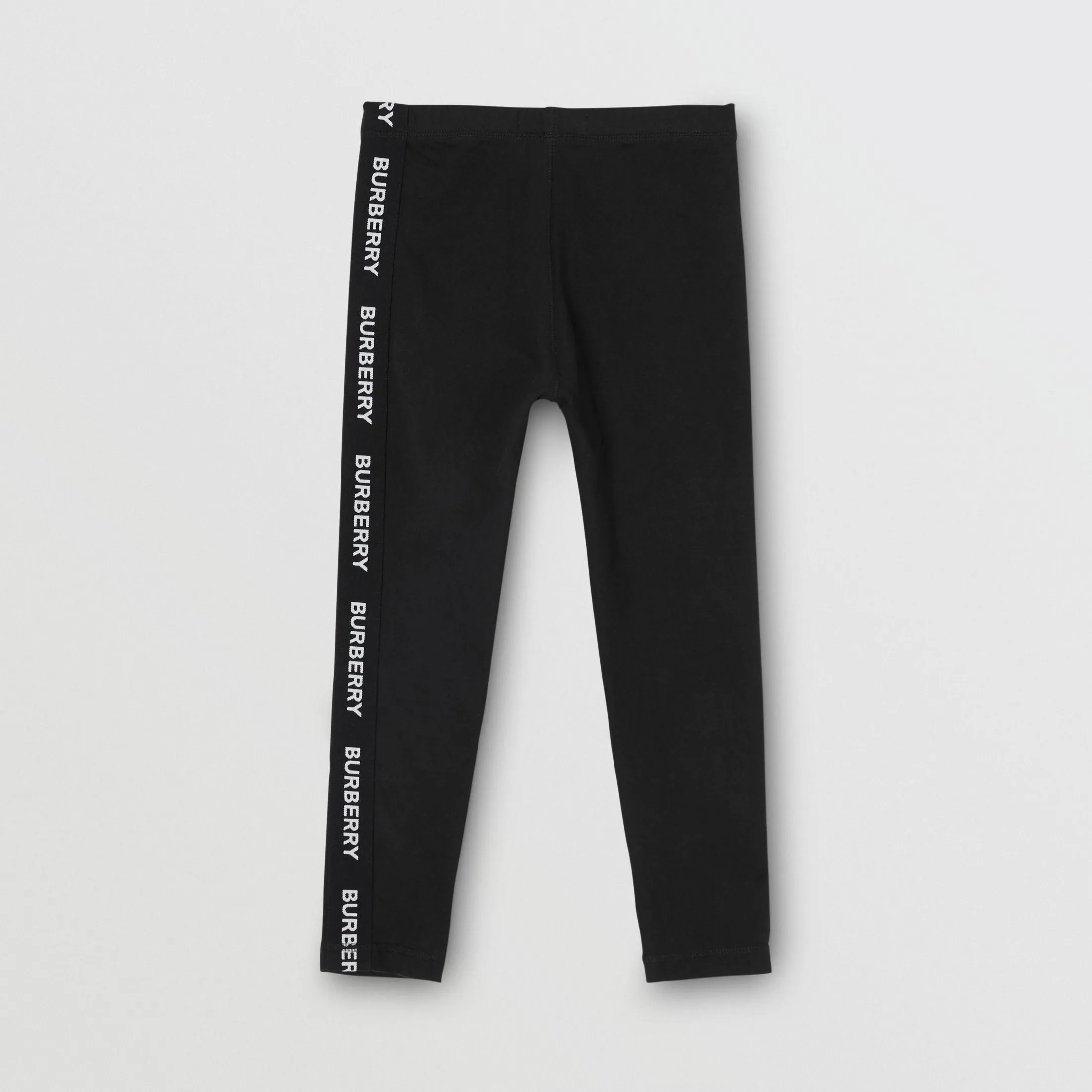 Logo Detail Stretch Cotton Leggings