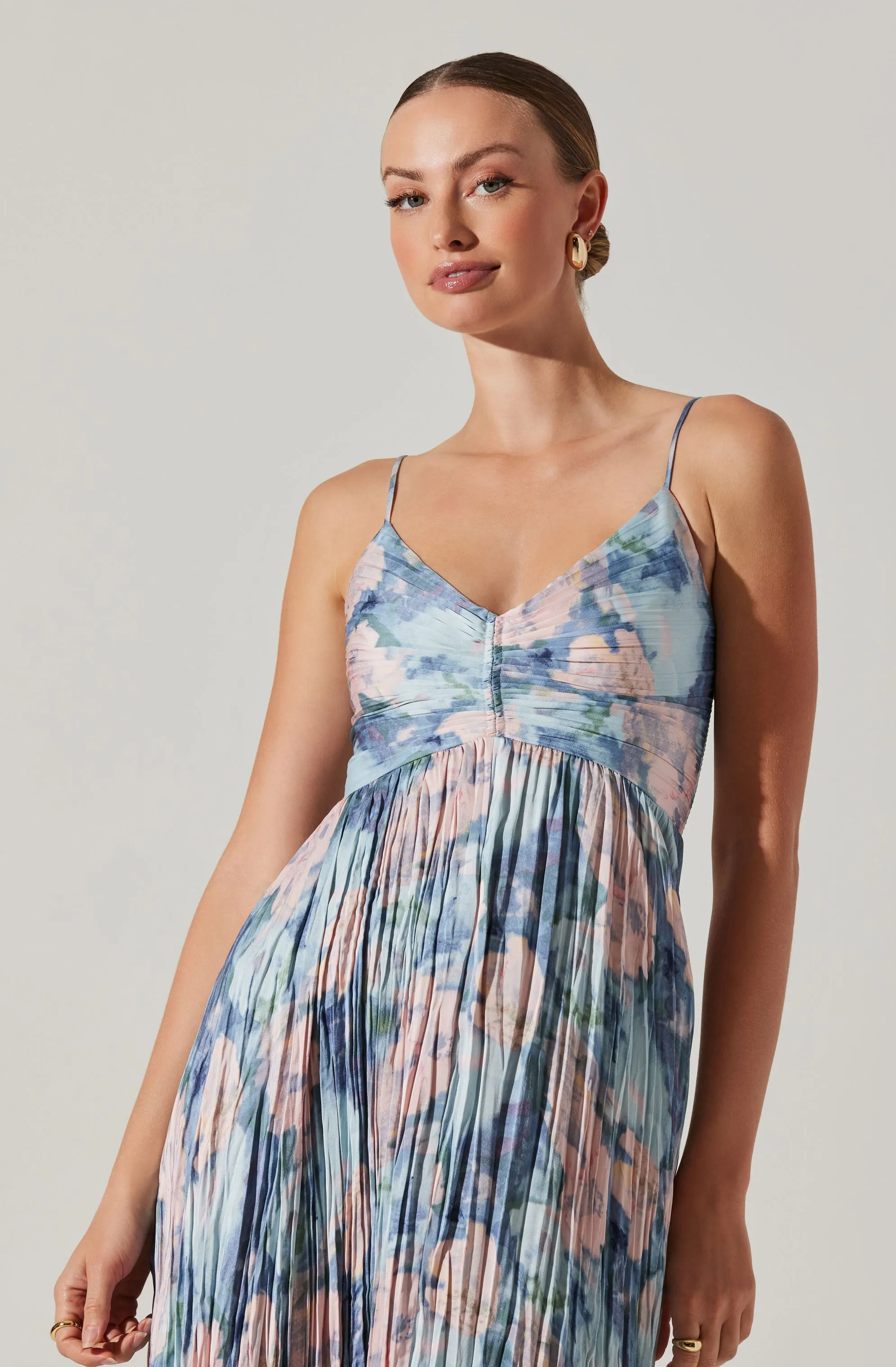 Maeve Pleated Midi Dress