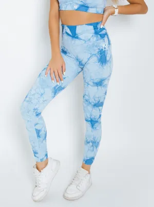 Marble 2.0 Blue Leggings