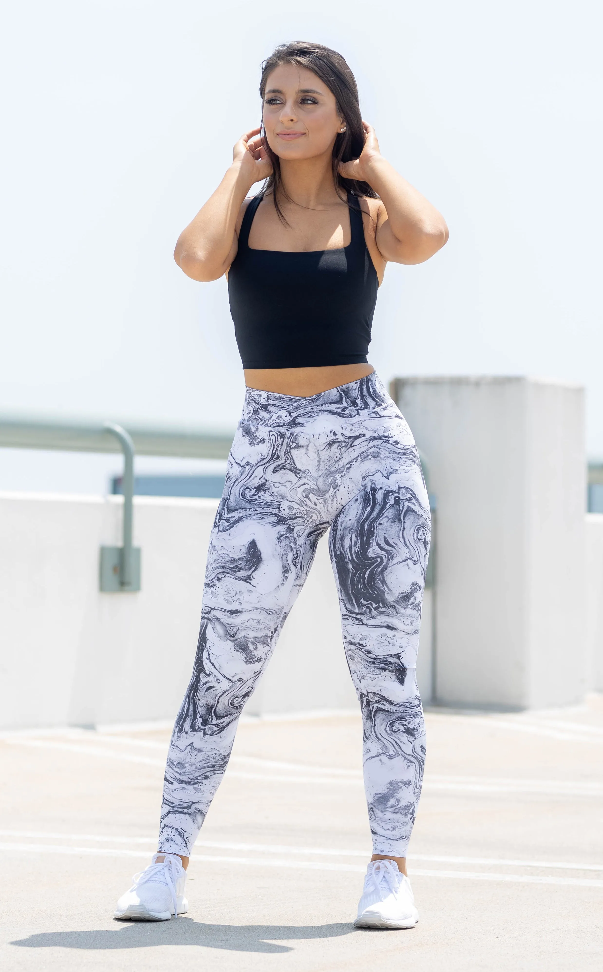 Marble Scrunch Leggings