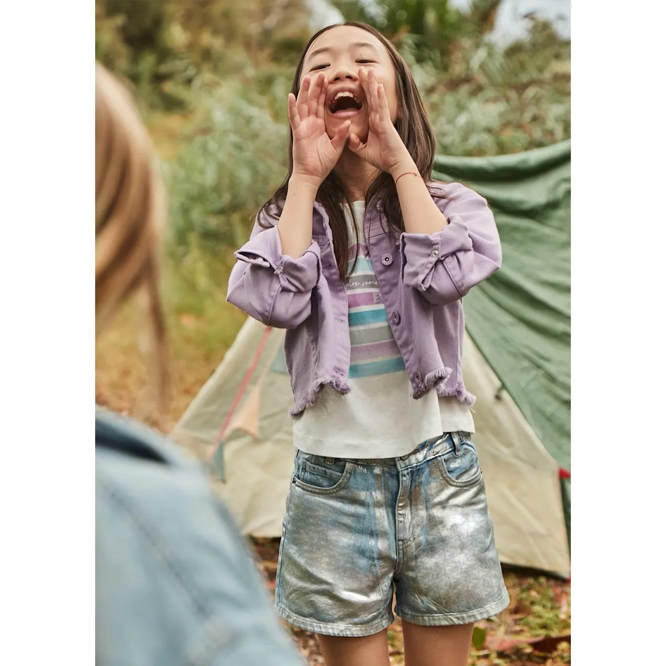 Mayoral Older Girls Twill Jacket 6406 Lilac