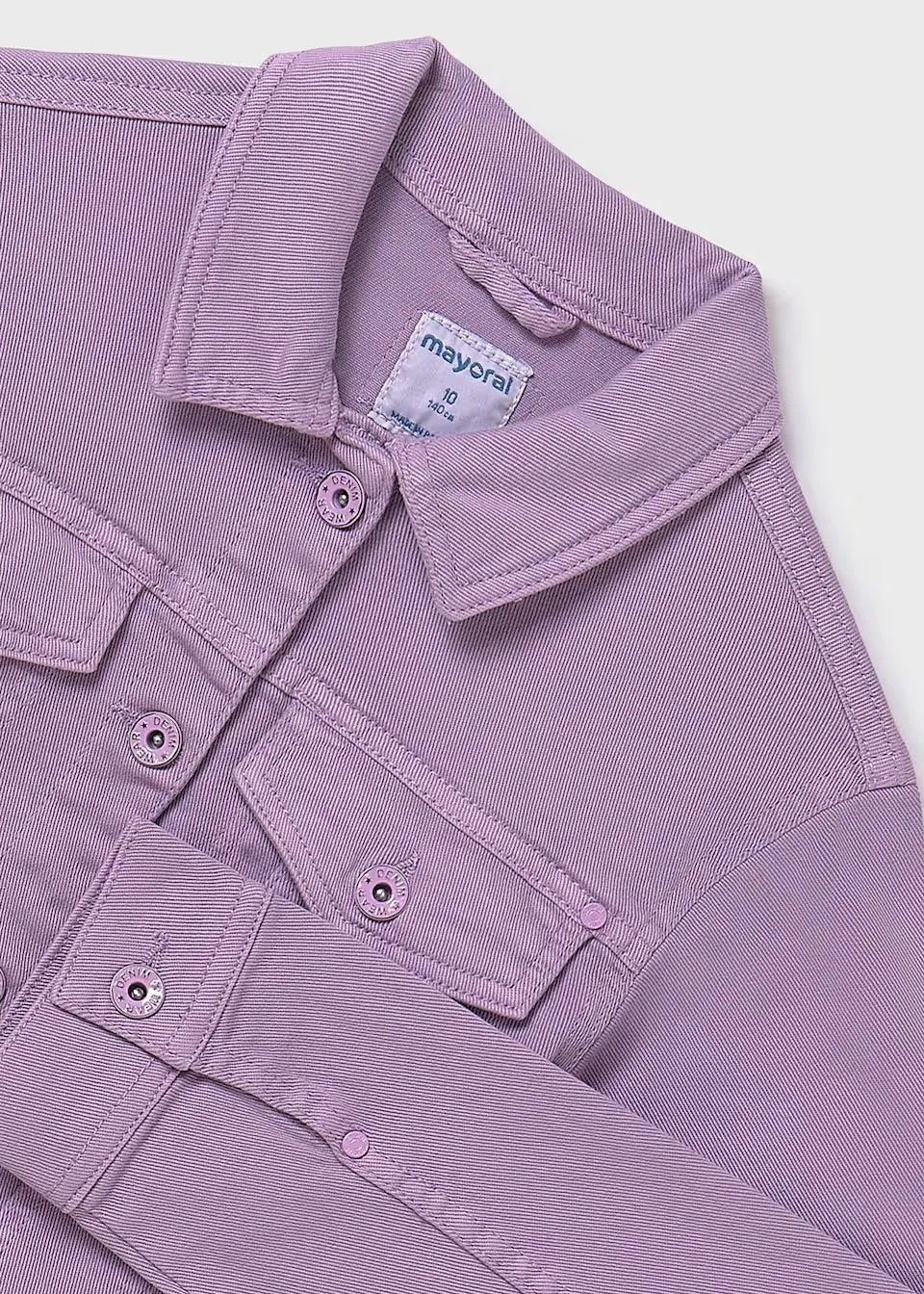 Mayoral Older Girls Twill Jacket 6406 Lilac