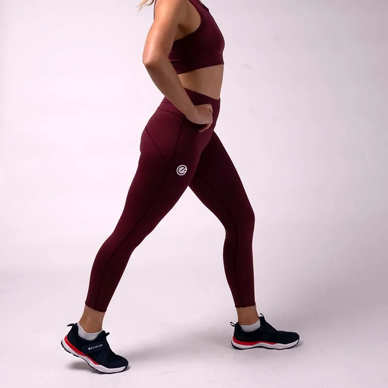 Move Leggings - Maroon
