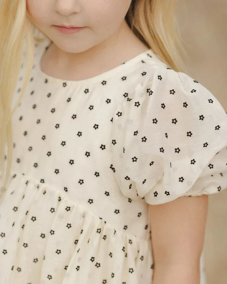 NORA LEE LUNA DRESS - FLOCKED DAISY