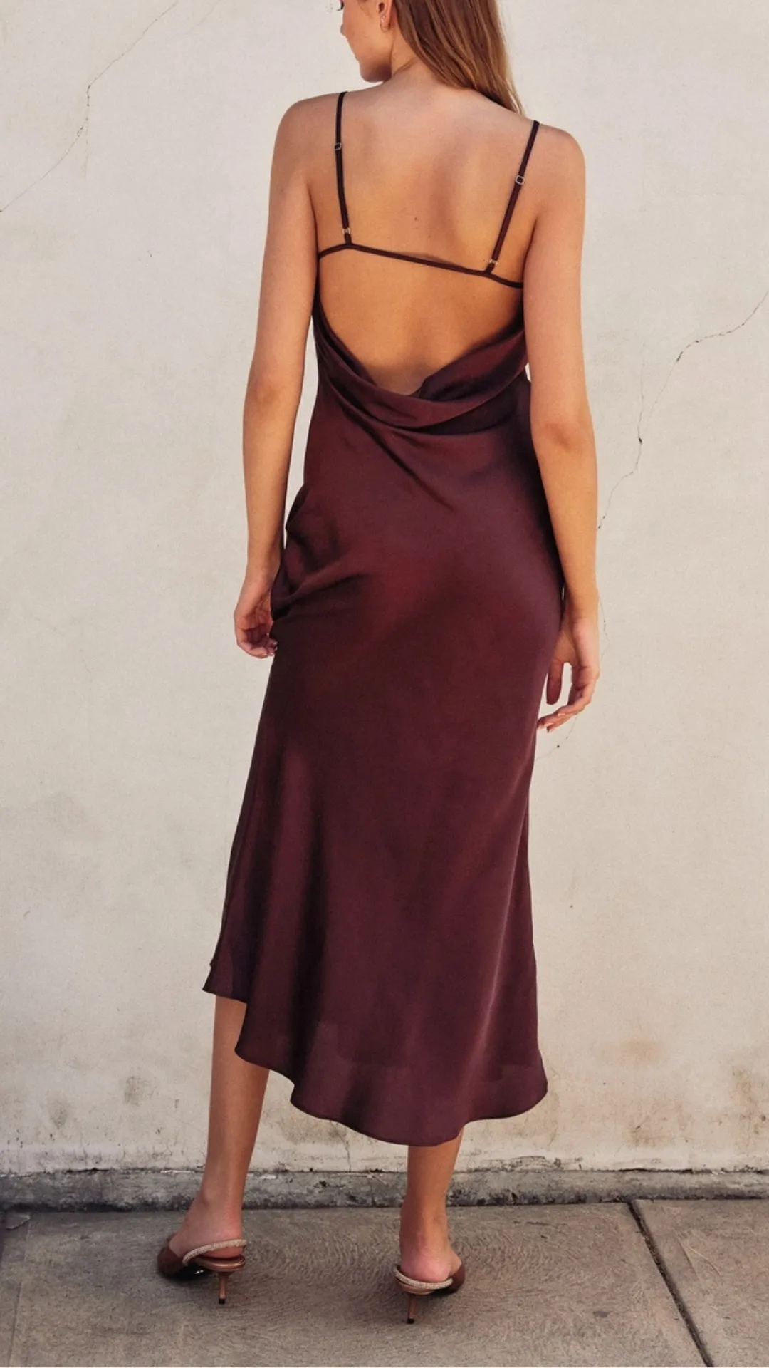 Olive Open Back Dress