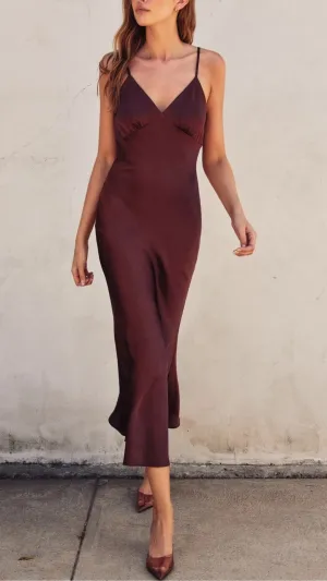 Olive Open Back Dress