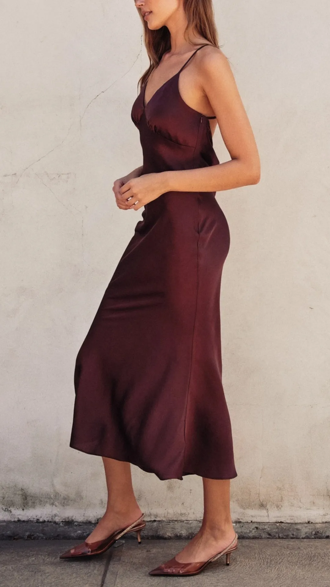 Olive Open Back Dress