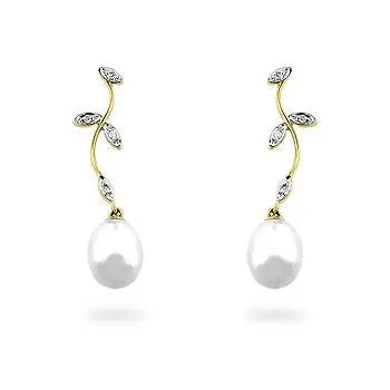 Pearl & Diamond Earrings