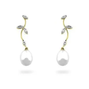 Pearl & Diamond Earrings