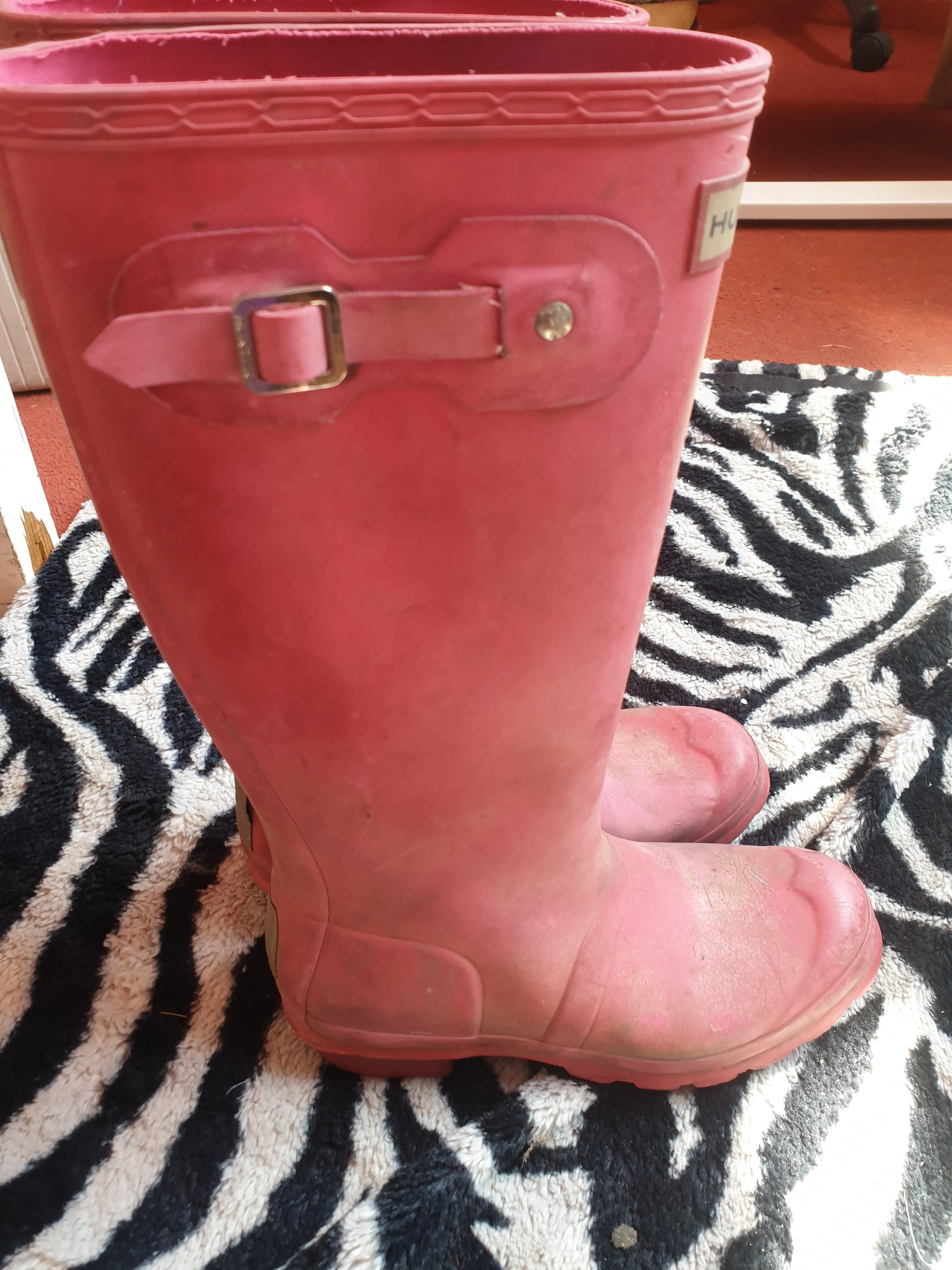 Pink size 3 Hunter wellies FREE POSTAGE ✅