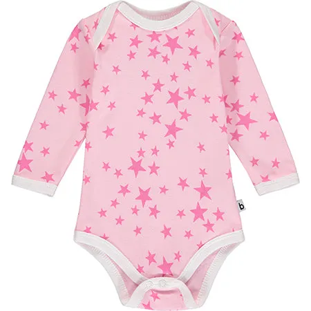 Pink Star Long Sleeve Bodysuit - Retired