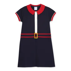 Pique Ivy Dress -- Navy