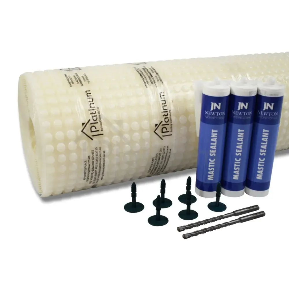 Platinum DM3 PRO MESH Damp Proof Membrane Kit (With Fixings & Sealing Mastic)