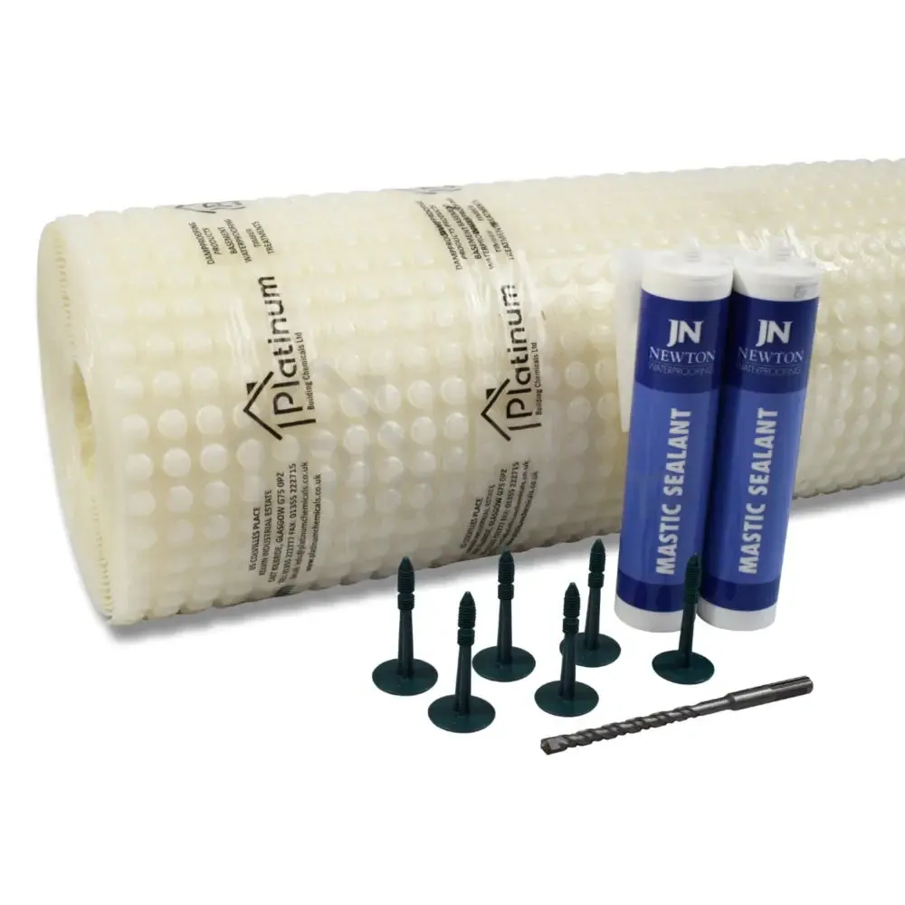 Platinum DM3 PRO MESH Damp Proof Membrane Kit (With Fixings & Sealing Mastic)