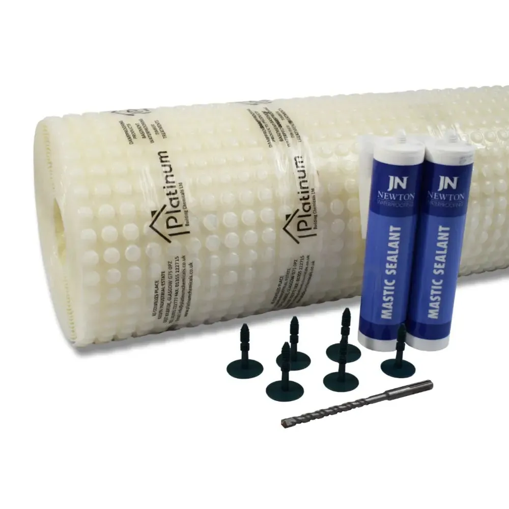 Platinum DM3 PRO MESH Damp Proof Membrane Kit (With Fixings & Sealing Mastic)