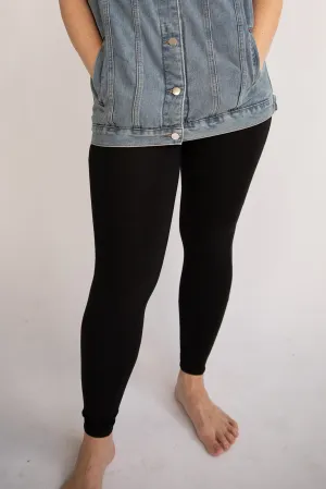 Premium Full Length Leggings-Black