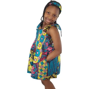 Purple Forest Girl's Smock Dress