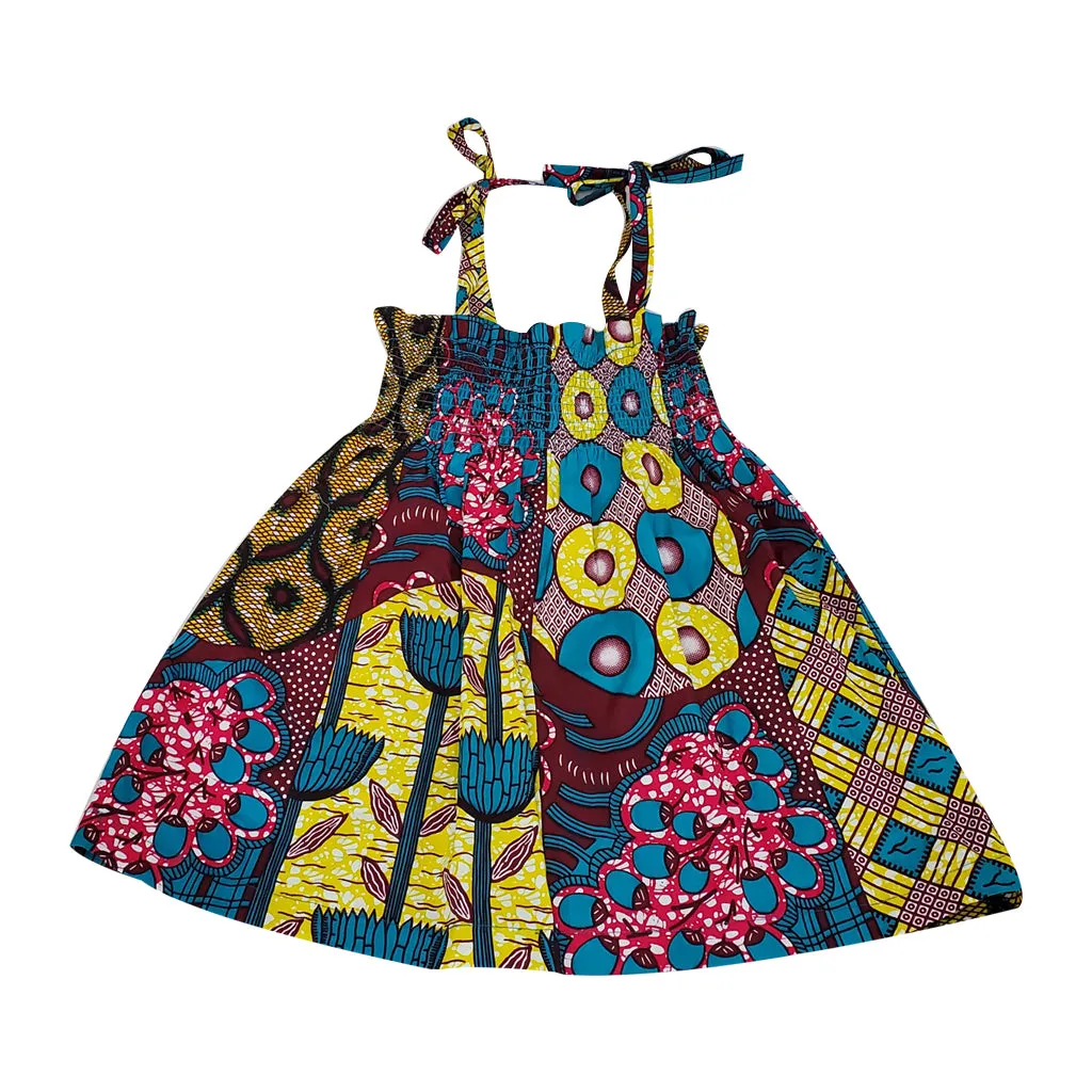 Purple Forest Girl's Smock Dress