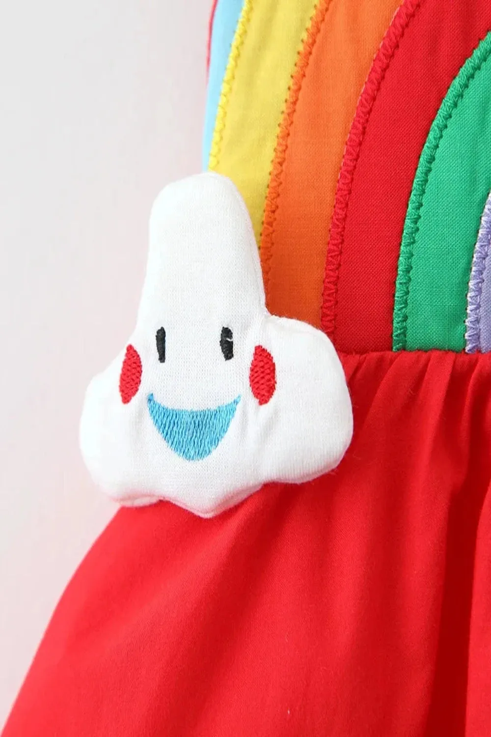 Rainbow Princess Dress for Baby Girls with Hat