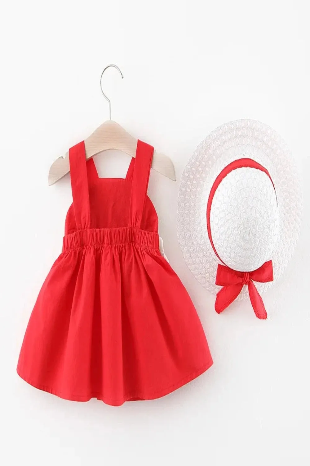 Rainbow Princess Dress for Baby Girls with Hat
