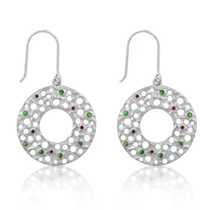Red and Green Earrings