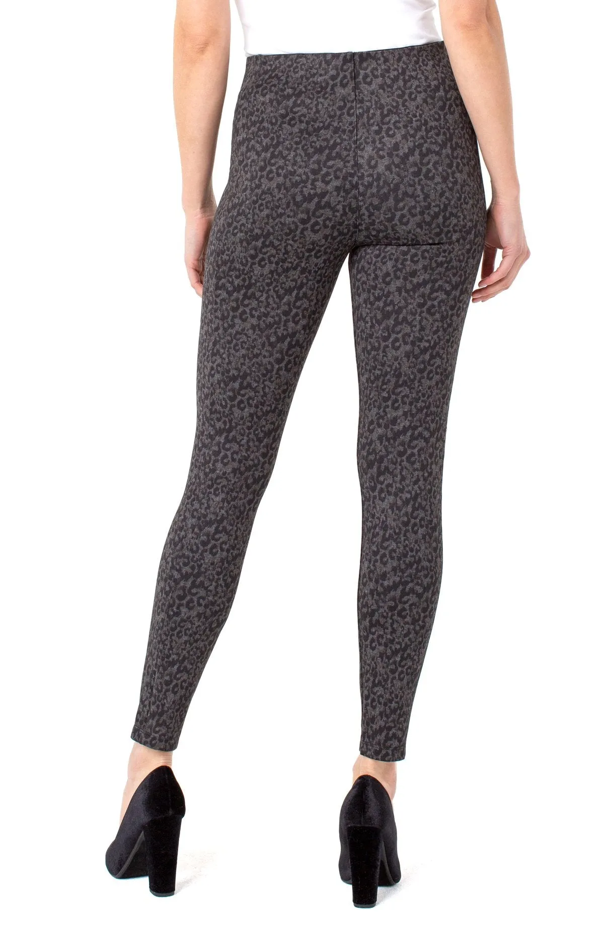 REESE ANKLE LEGGING IN GREY CHEETAH